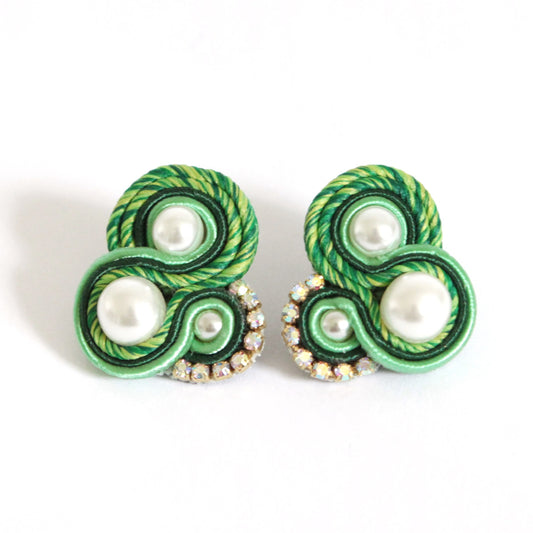 Orecchini Flamingo Mélange Verde Pera*Smeraldo*Prato