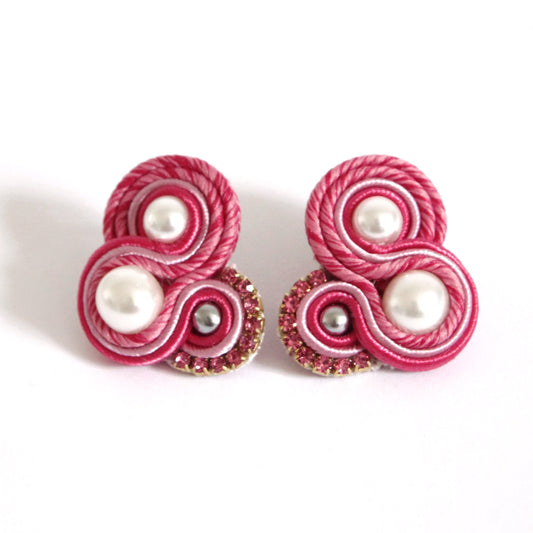 Orecchini Flamingo Mélange Amarena*Rosa*Ciclamino