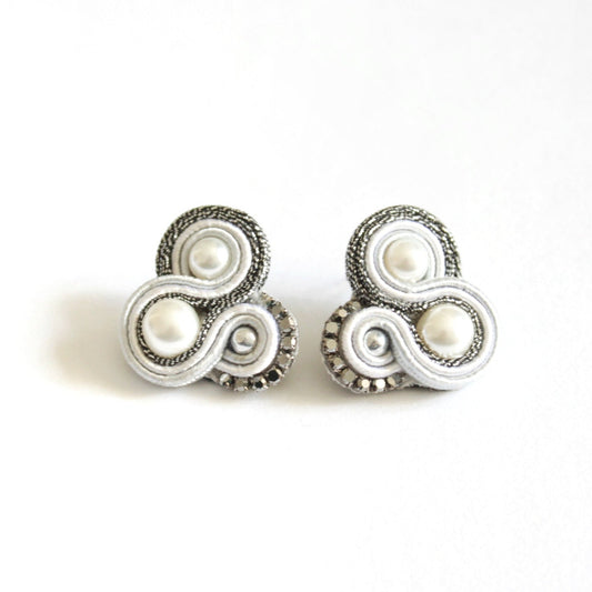 Orecchini Flamingo Nero*Perla*Argento