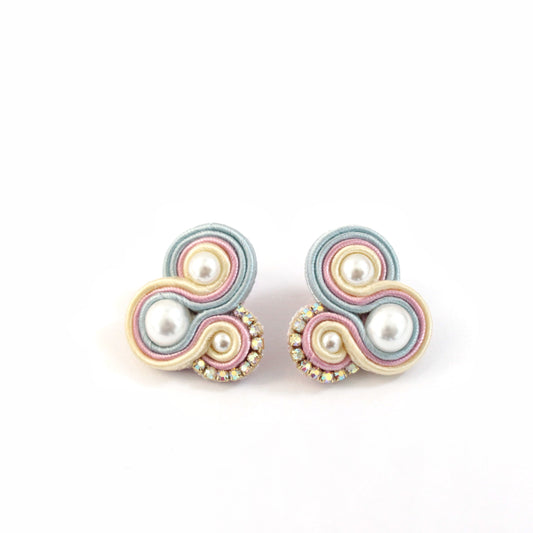 Orecchini Flamingo Orchidea*Carta da zucchero*Crema