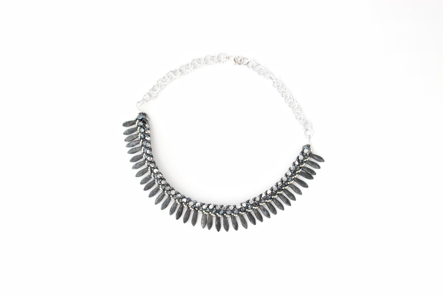 Collana Seaside Materica Ematite