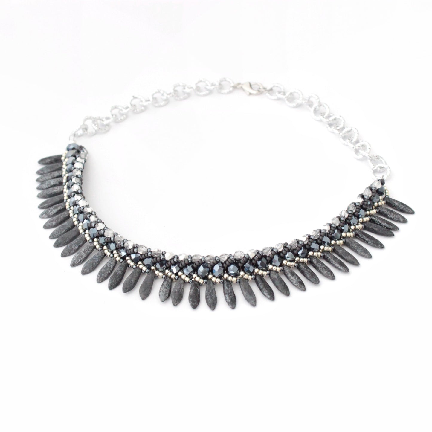 Collana Seaside Materica Ematite