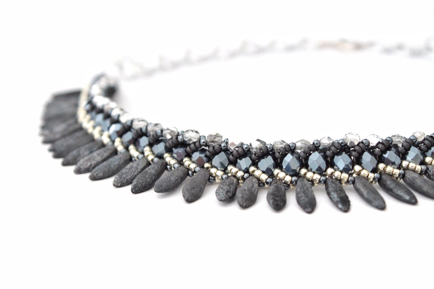 Collana Seaside Materica Ematite