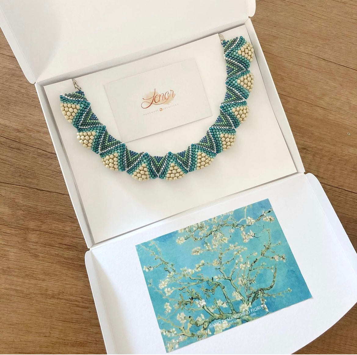 Collana Lenorarte Van Gogh "Ramo di Mandorlo Fiorito"