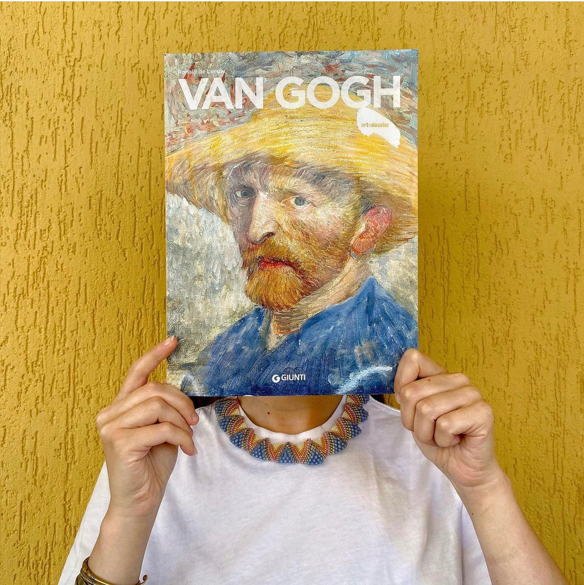 Collana Lenorarte Van Gogh "Autoritratto con Cappello di Paglia"