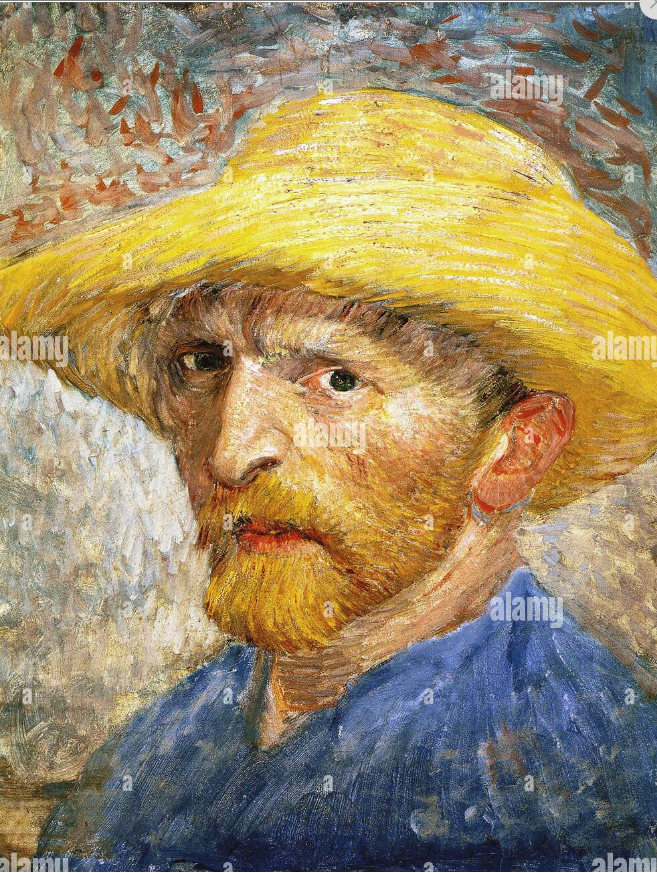 Collana Lenorarte Van Gogh "Autoritratto con Cappello di Paglia"