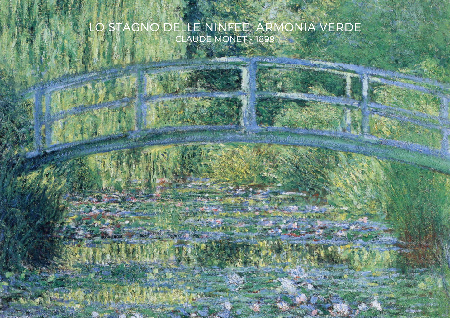 Collana Lenorarte Monet "Lo Stagno delle Ninfee, Armonia Verde"