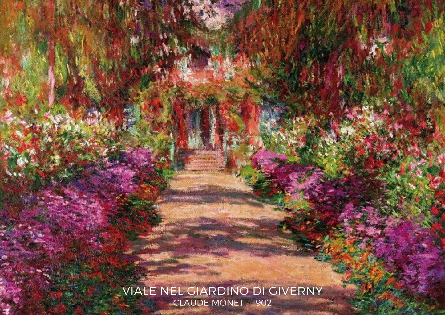 Collana Lenorarte Monet "Viale nel Giardino di Giverny"