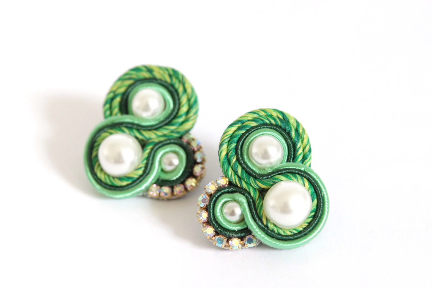 Orecchini Flamingo Mélange Verde Pera*Smeraldo*Prato