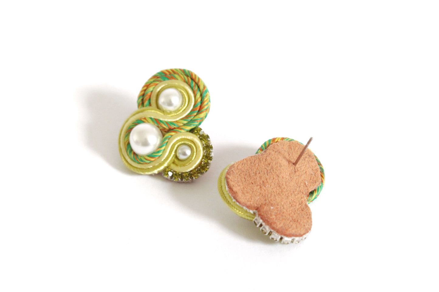 Orecchini Flamingo Mélange Citrino*Lime*Arancio