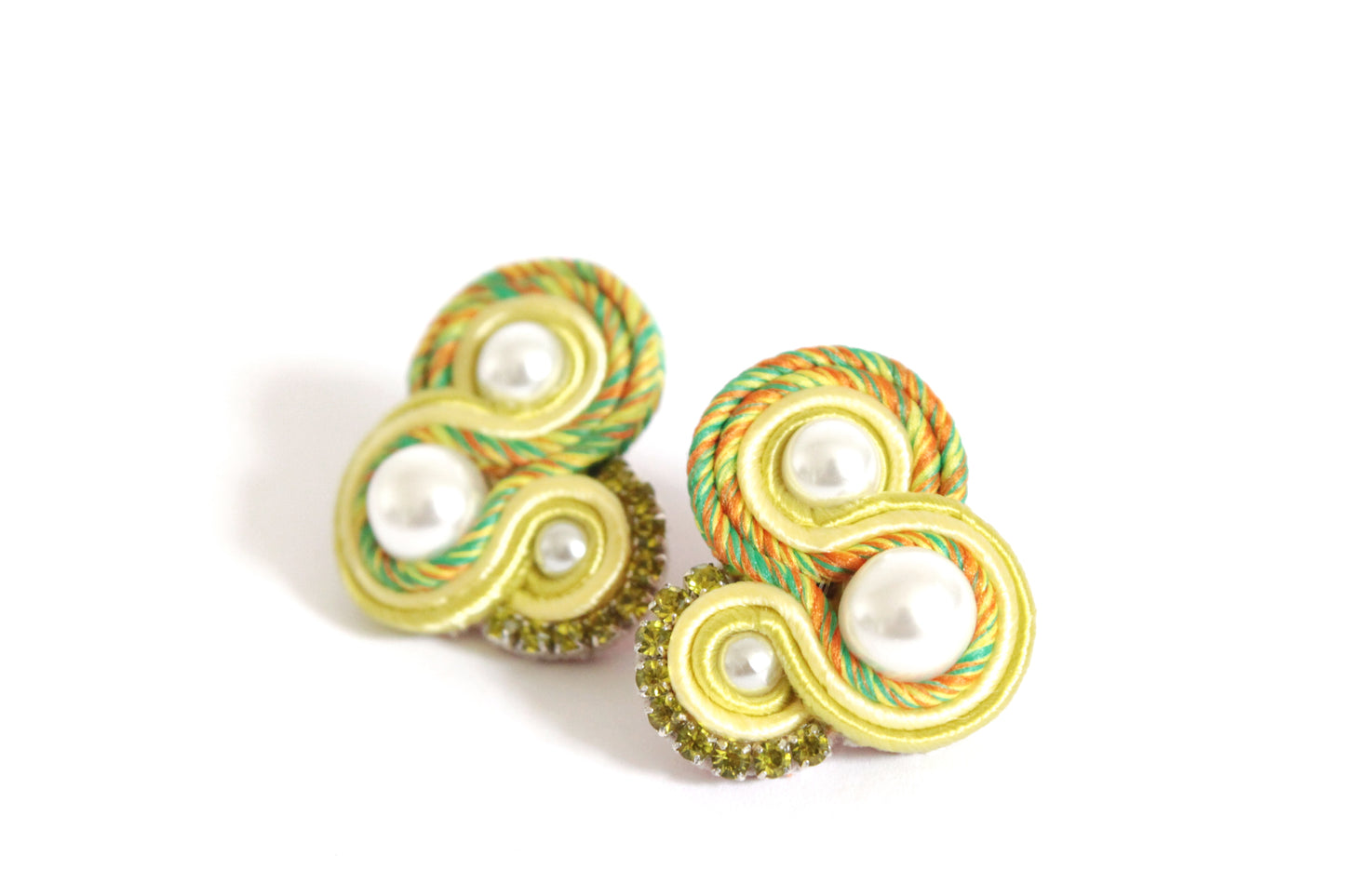 Orecchini Flamingo Mélange Citrino*Lime*Arancio