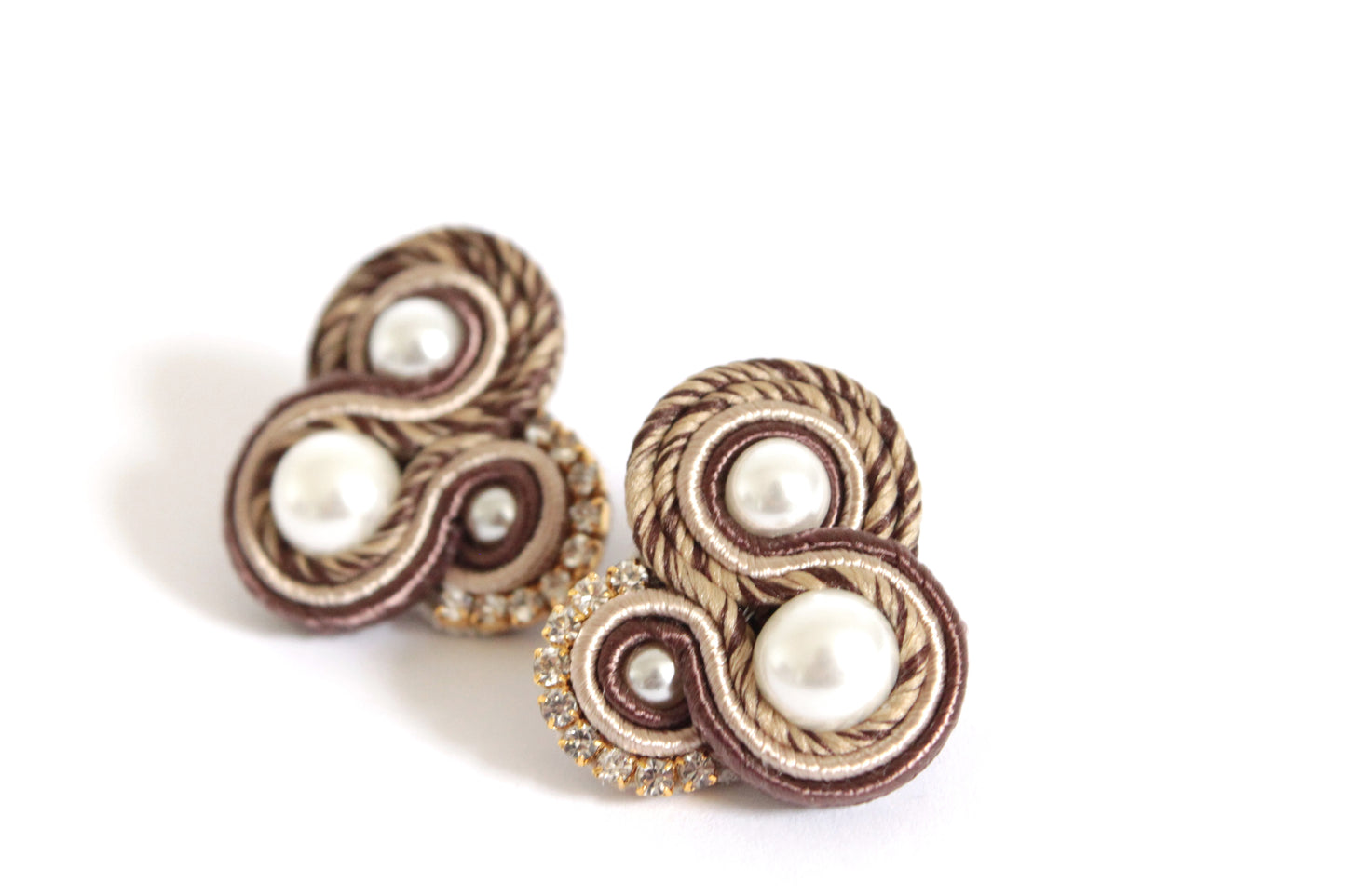 Orecchini Flamingo Mélange Castagno*Nocciola