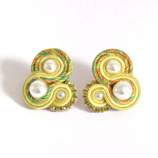 Orecchini Flamingo Mélange Citrino*Lime*Arancio