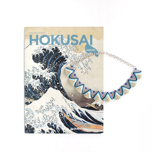 Collana Lenorarte Hokusai "La Grande Onda di Kanagawa"