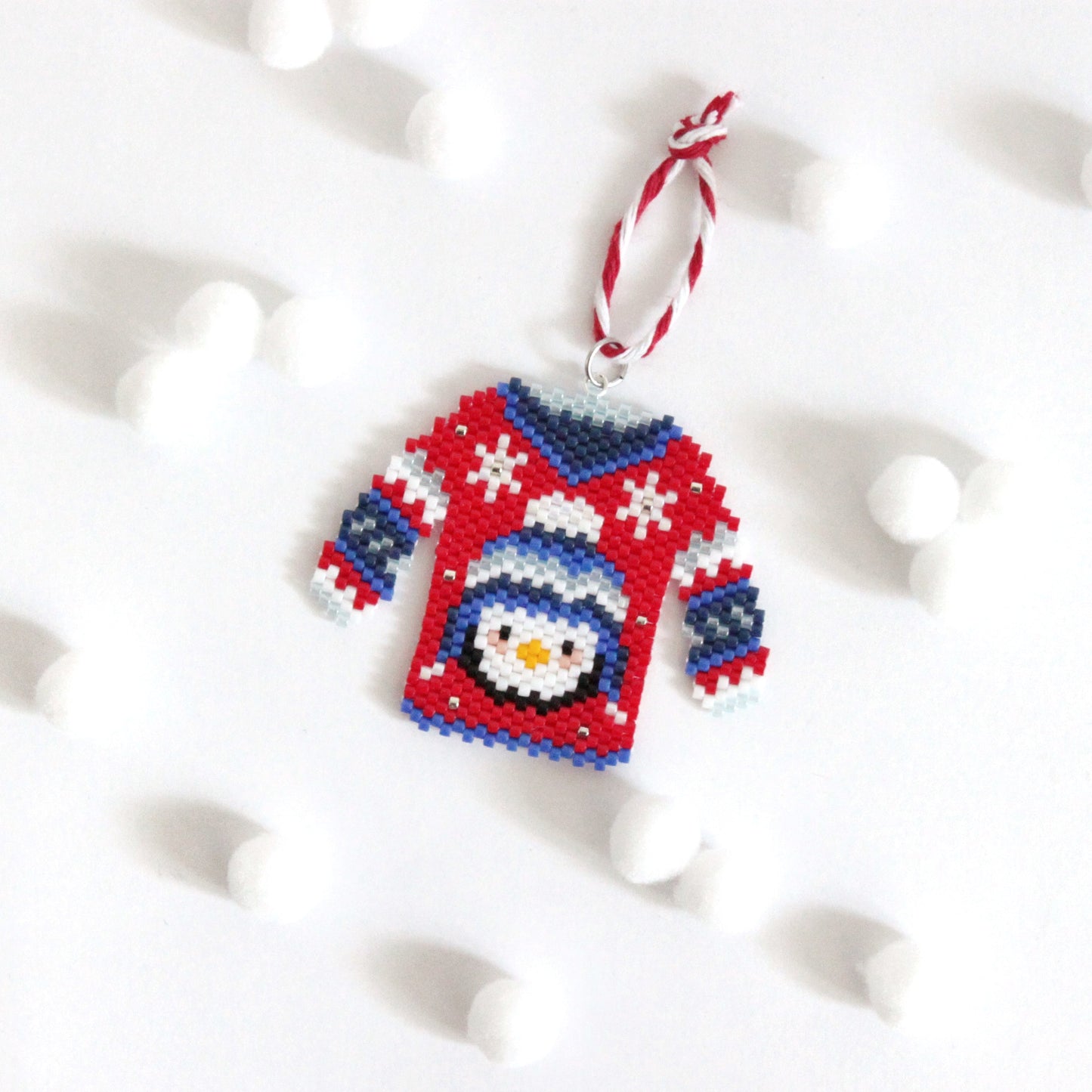 Decorazione per albero di Natale Maglioncino Pinguino *NEW 2025