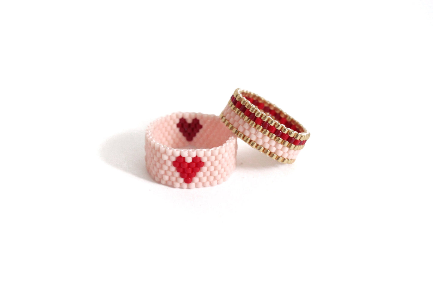 Anello Geometrico fascia perline