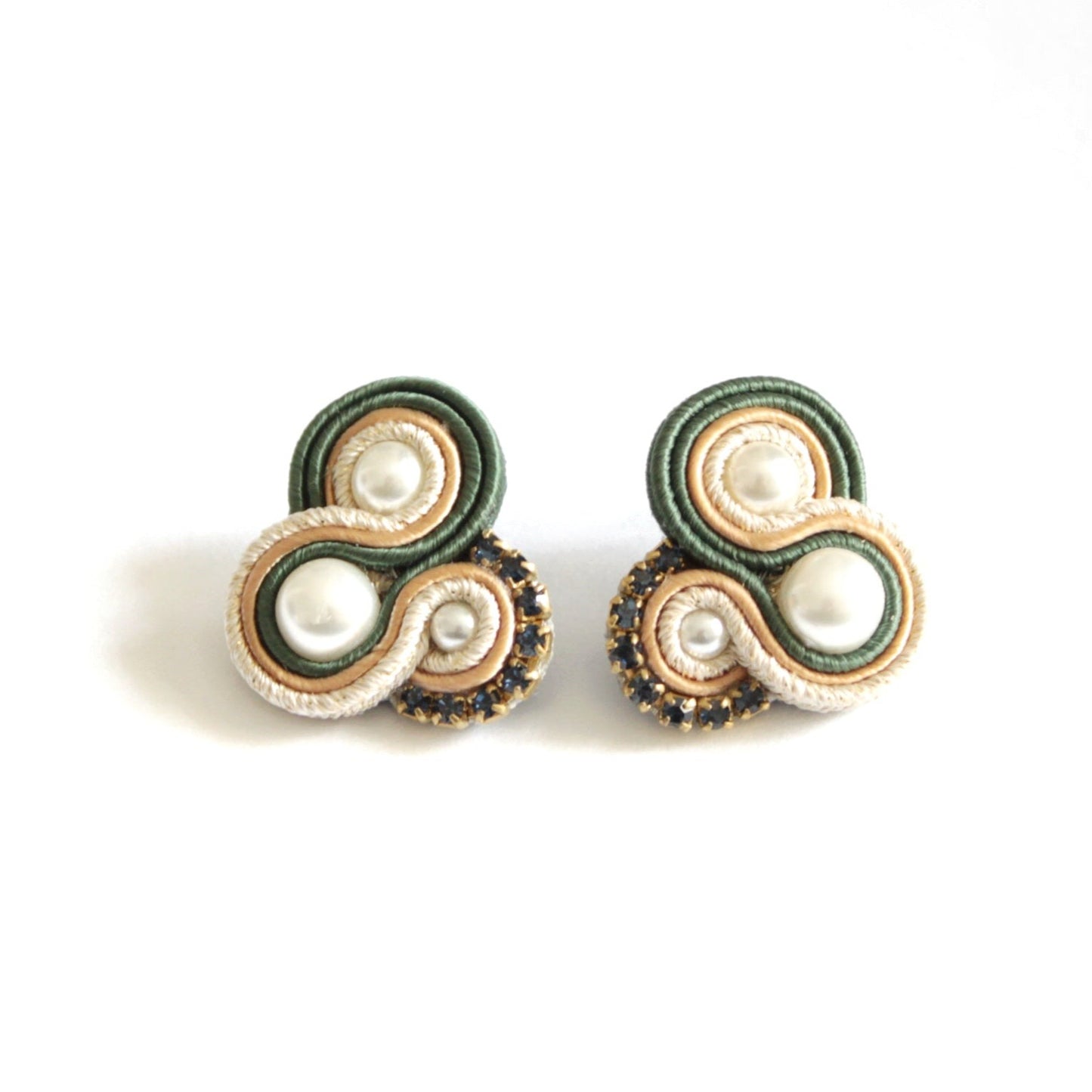 Orecchini Flamingo Verdone*Senape*Oro
