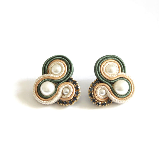 Orecchini Flamingo Verdone*Senape*Oro