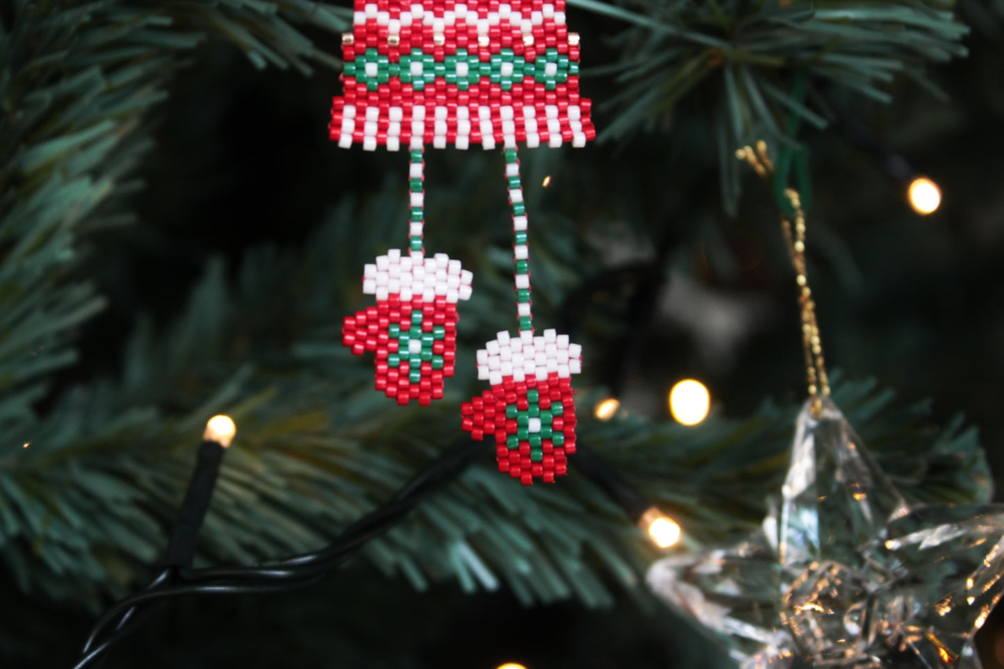 Decorazione per albero di Natale Berretto Guanti