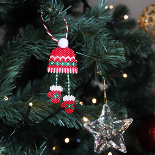 Decorazione per albero di Natale Berretto Guanti