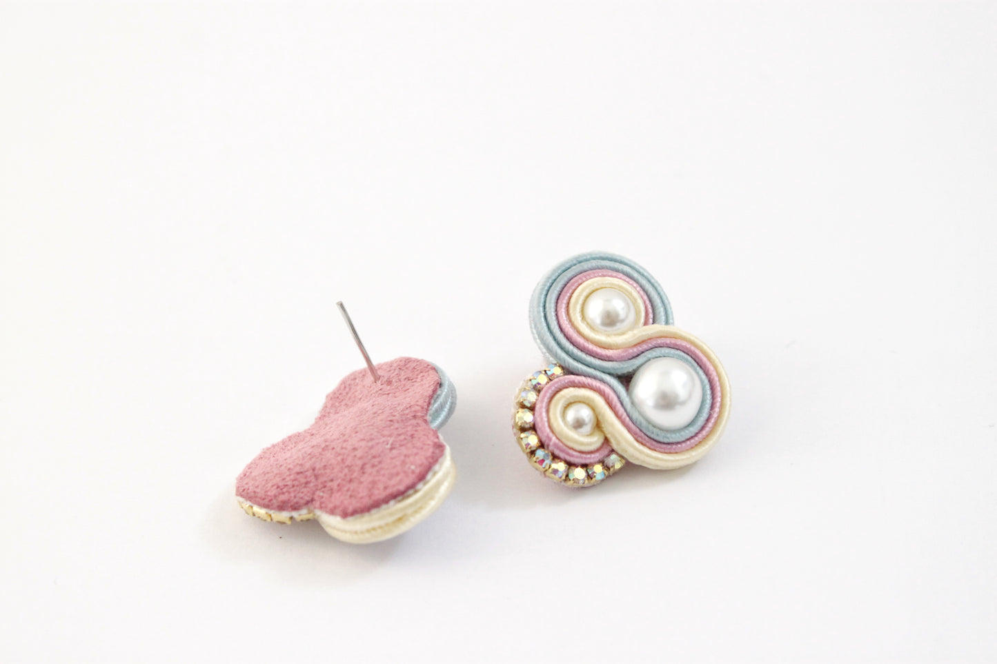 Orecchini Flamingo Orchidea*Carta da zucchero*Crema