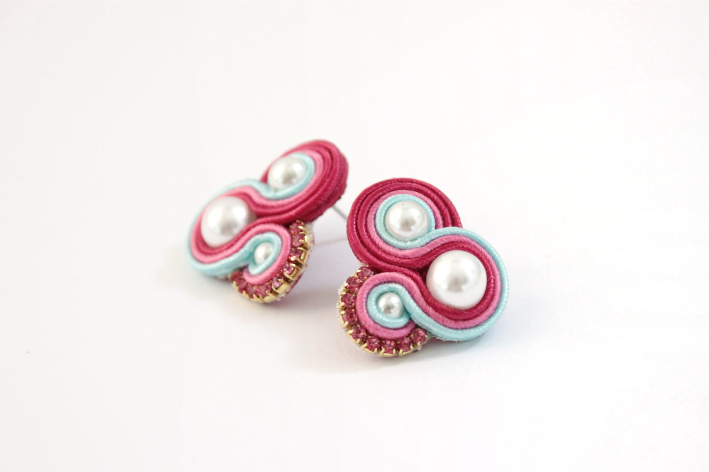 Orecchini Flamingo Lampone*Fucsia*Celeste