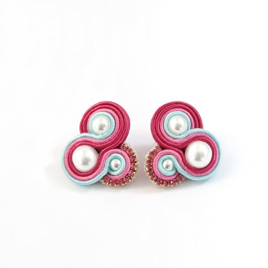Orecchini Flamingo Lampone*Fucsia*Celeste
