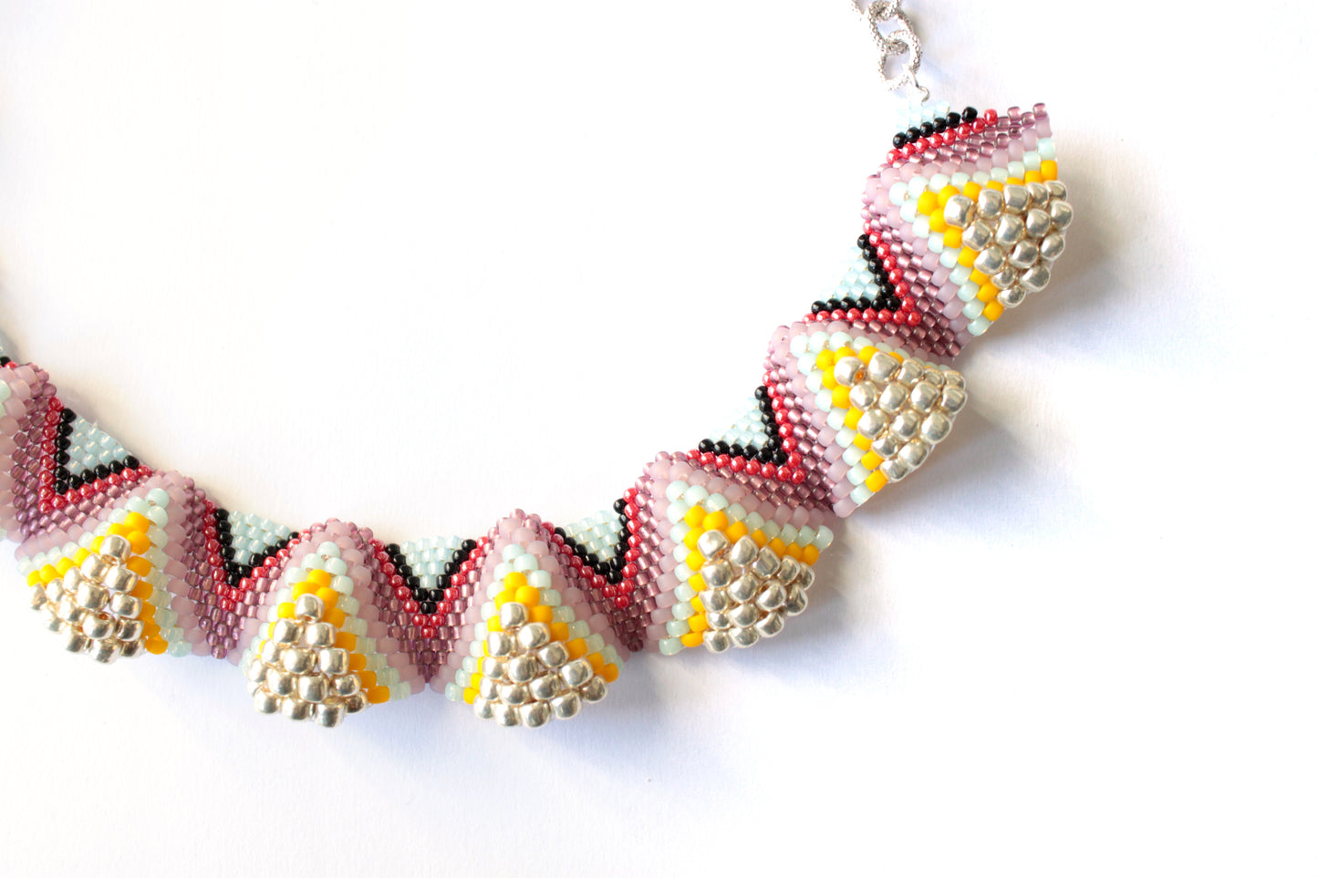Collana Lenorarte Kandinskij "Giallo, Rosso, Blu"