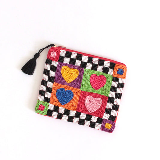 Pochette Scacchiera Cuori