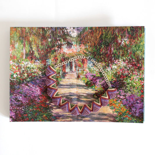 Collana Lenorarte Monet "Viale nel Giardino di Giverny"