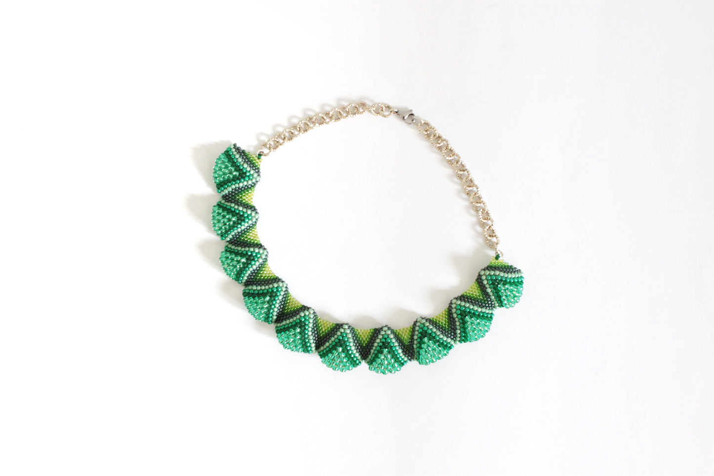 Collana Lenorarte Monet "Lo Stagno delle Ninfee, Armonia Verde"