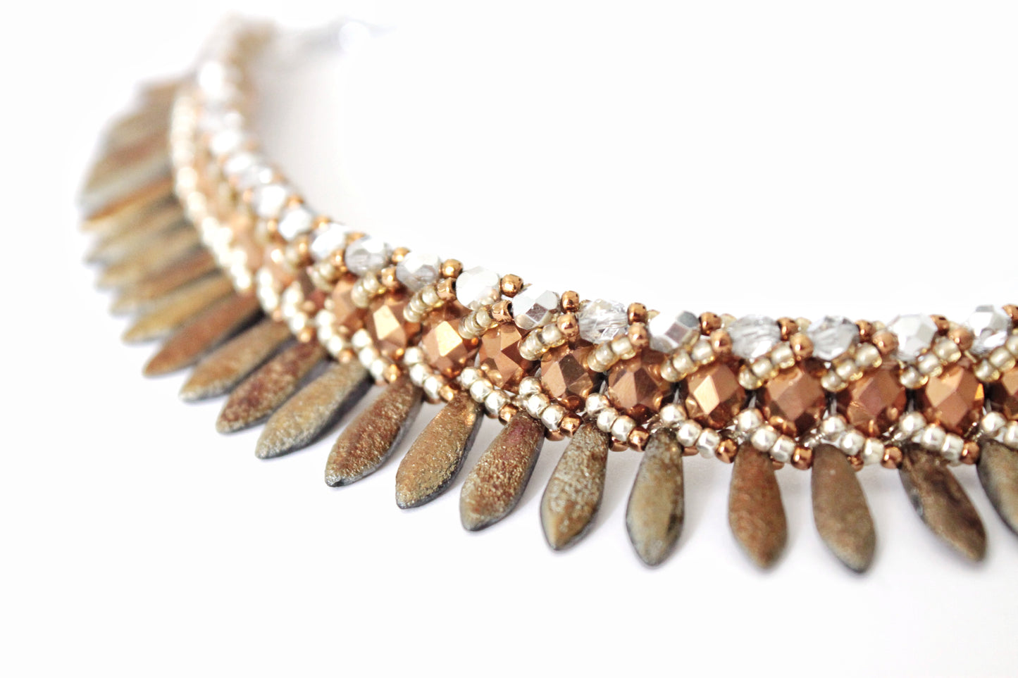 Collana Seaside Materica Bronzo