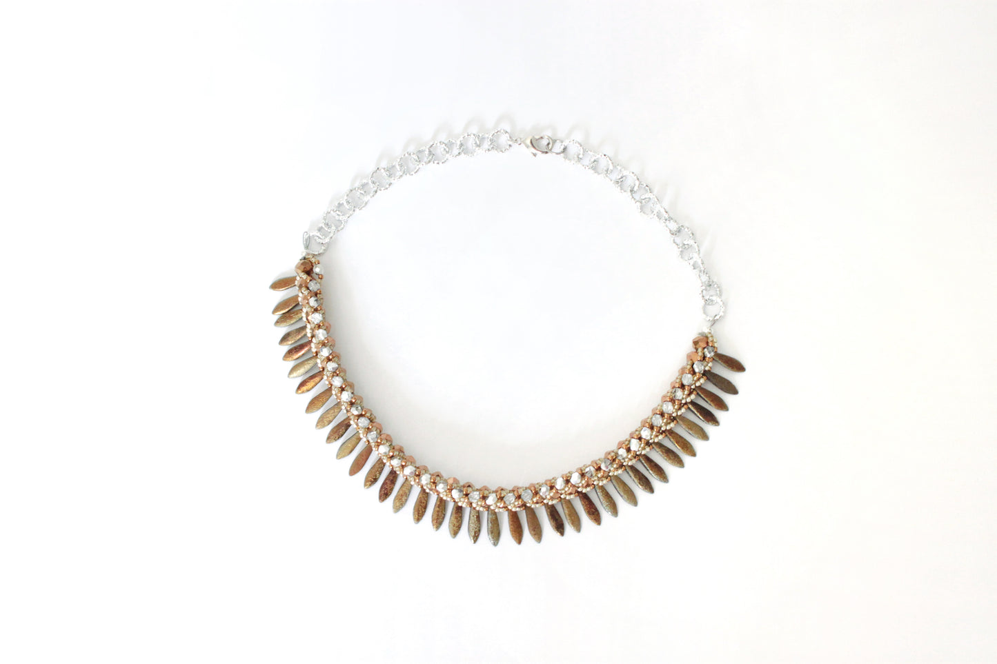 Collana Seaside Materica Bronzo