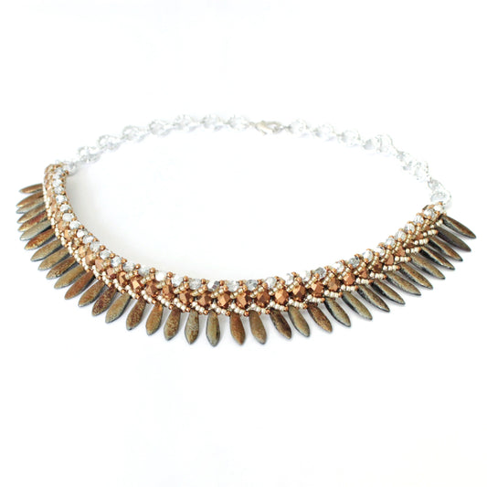 Collana Seaside Materica Bronzo