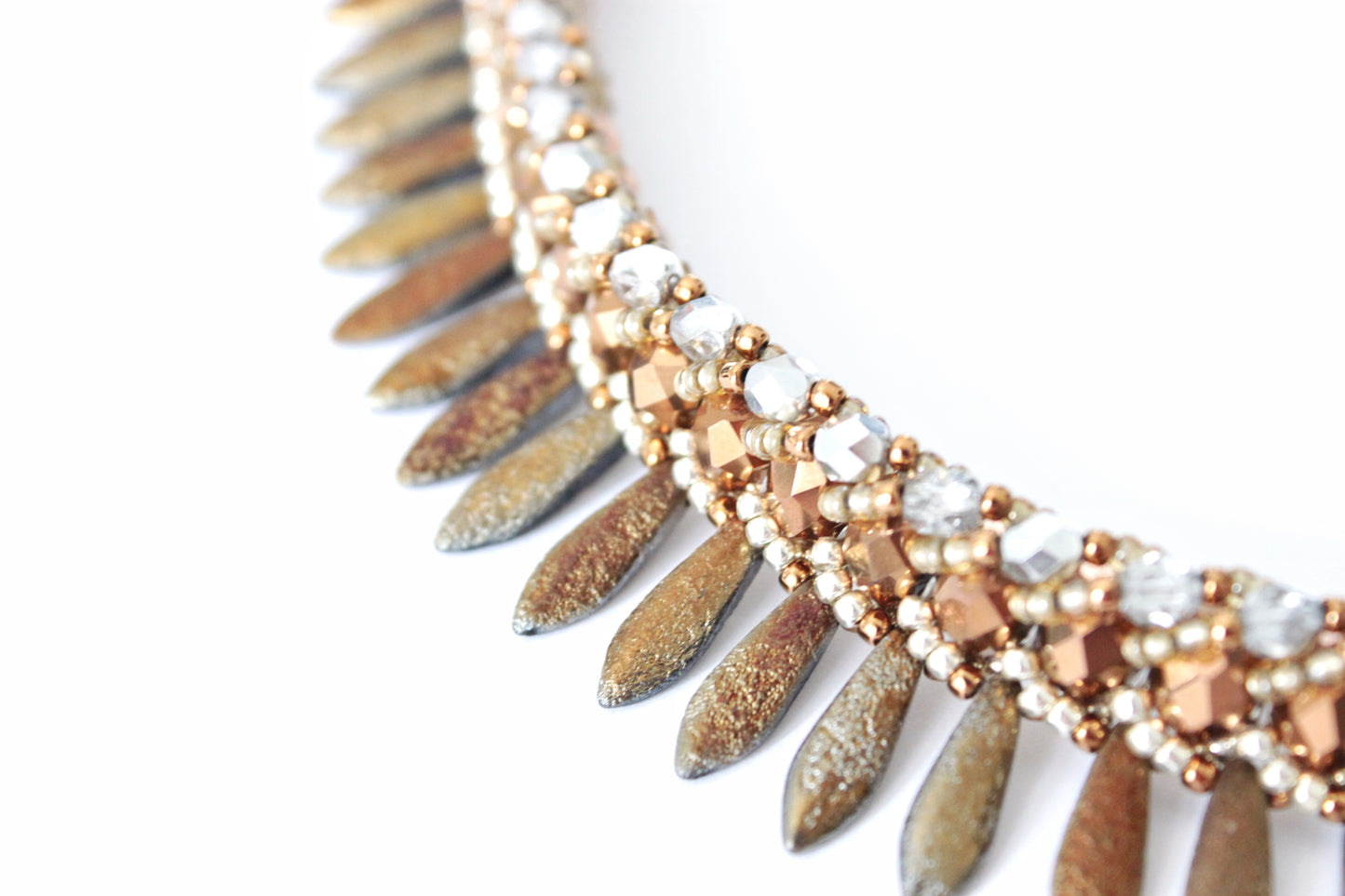 Collana Seaside Materica Bronzo