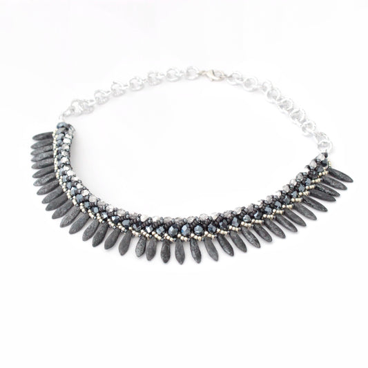 Collana Seaside Materica Ematite