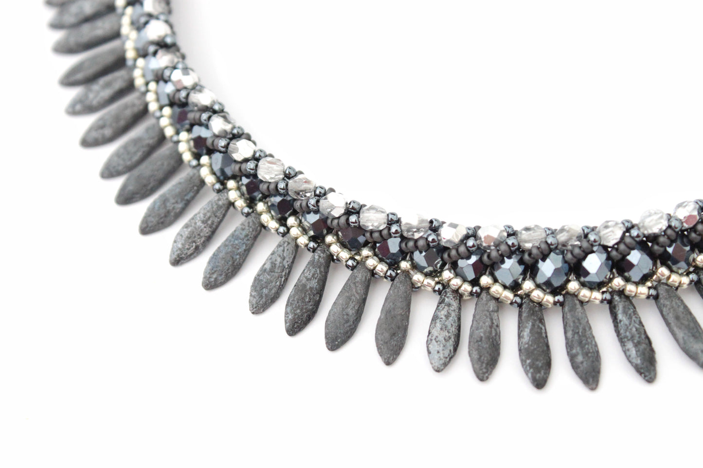 Collana Seaside Materica Ematite