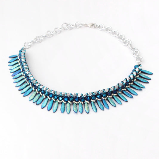 Collana Seaside Materica Blu