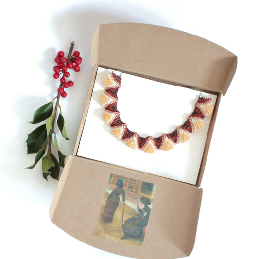 Collana Lenorarte Degas "Mary Cassatt al Louvre" *speciale Natale