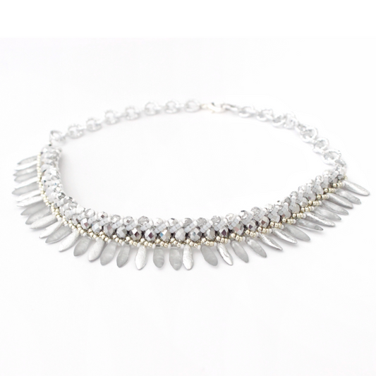 Collana Seaside Materica Cristalli di Ghiaccio