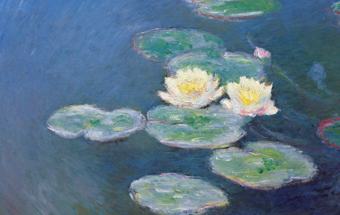 Collana Lenorarte Monet "Ninfee, Effetto della Sera "