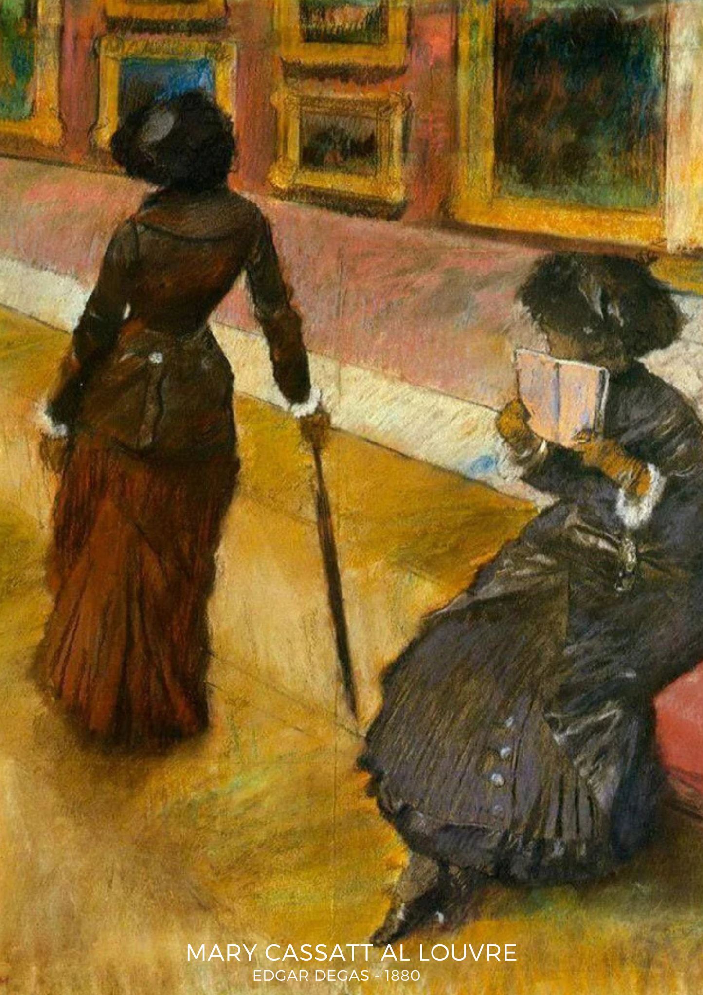 Collana Lenorarte Degas "Mary Cassatt al Louvre" *speciale Natale