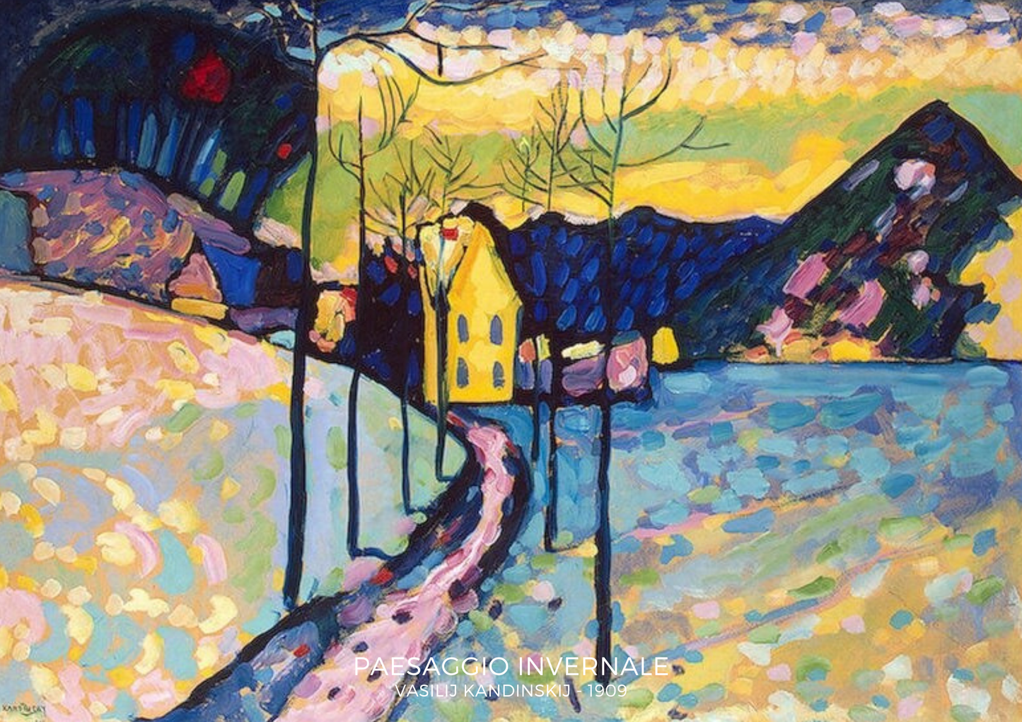 Collana Lenorarte Kandinskij "Paesaggio invernale" *speciale Natale